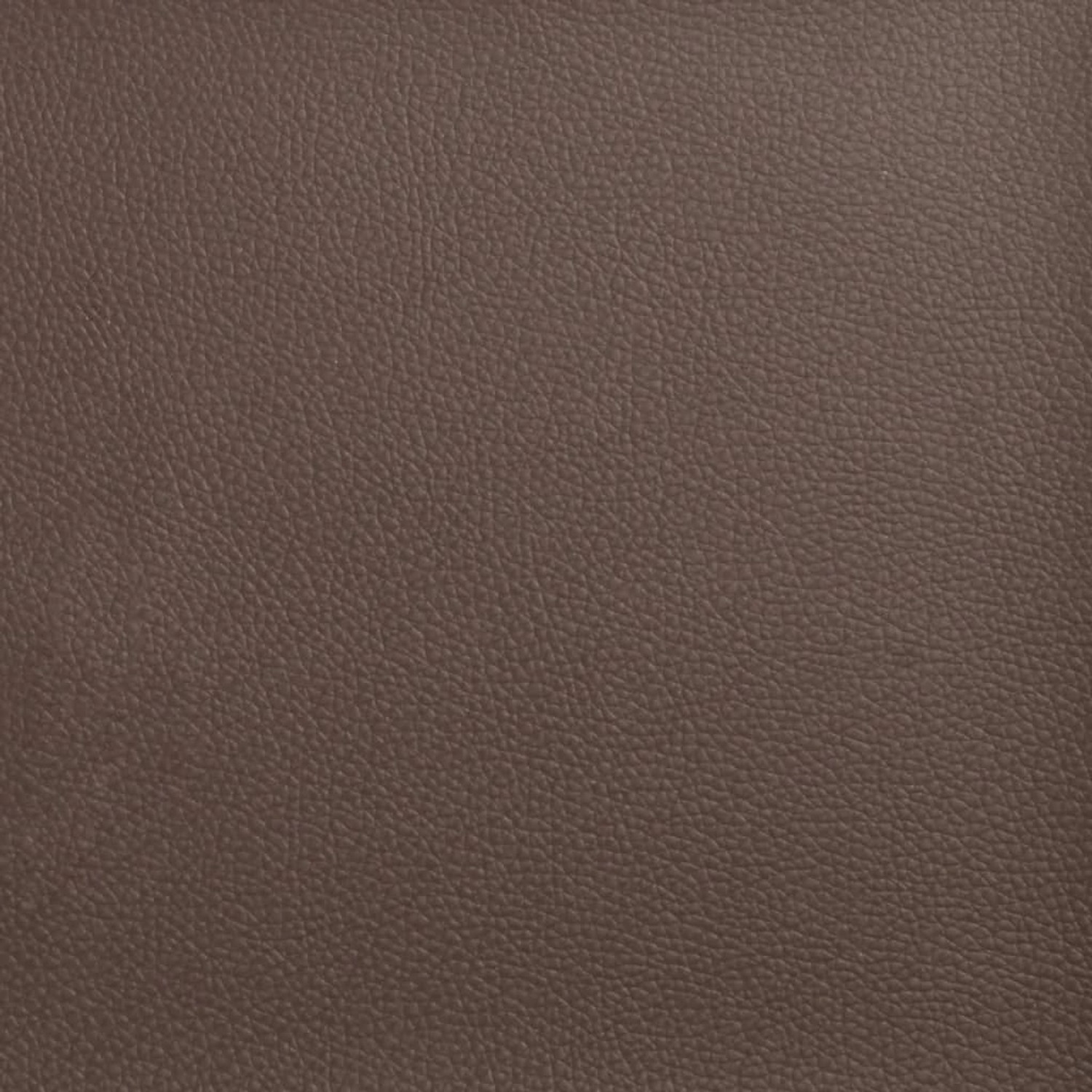 Nahaufnahme: Braunes Kunstleder-Detail des vidaXL Bettes mit Matratze.