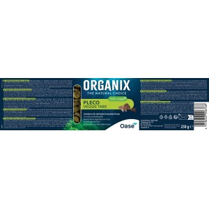 Oase Organix Pleco Veggie Tabs Fischfutter, 500ml Packung für pflanzenfressende Fische.