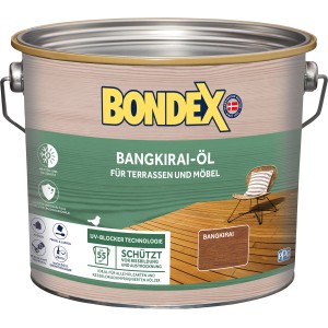 Dose Bondex Bangkirai-Öl 2,5 l für Holzschutz und Farbtonauffrischung im Außenbereich.