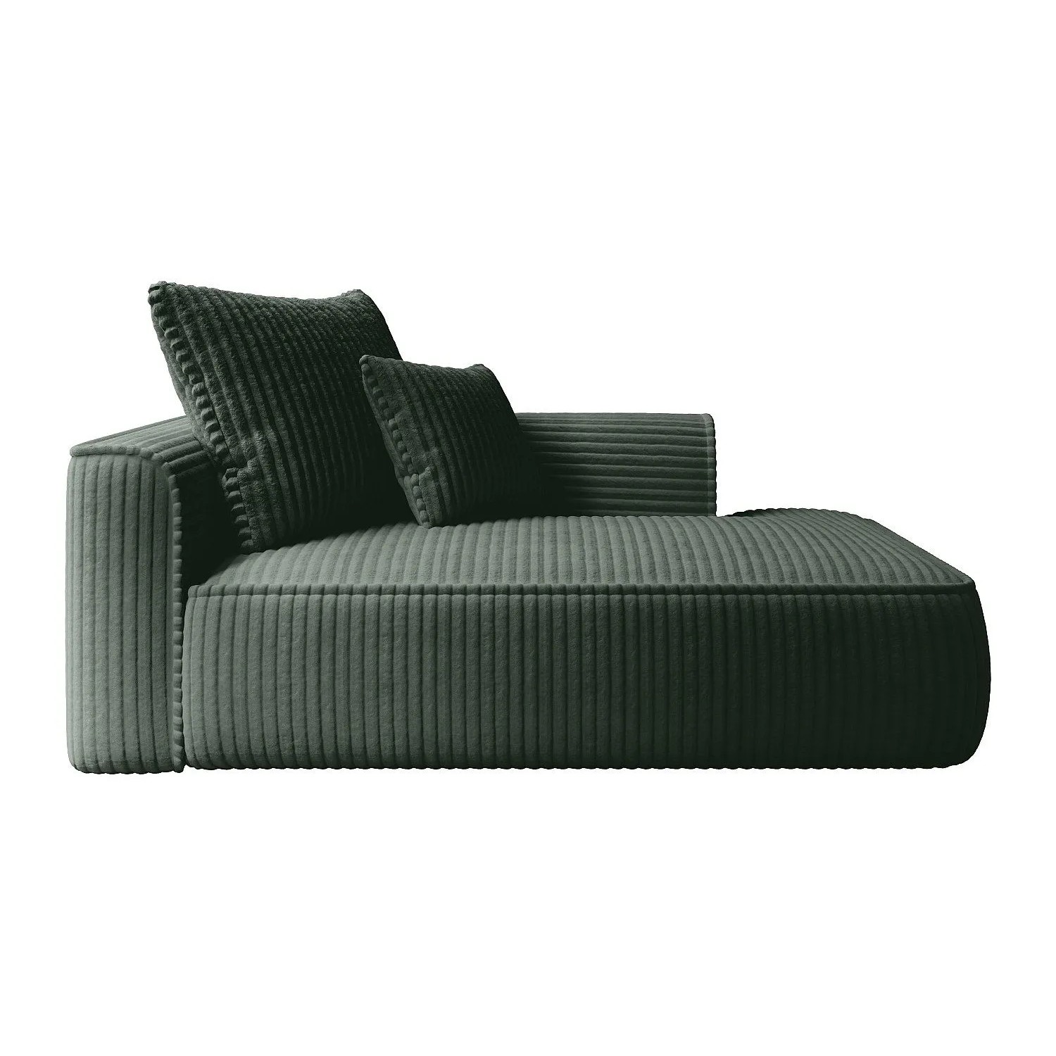 Vente-unique Recamiere Ohne Schlaffunktion Pineta Grün 180 cm
