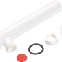 Weißes Verstellrohr G 1 1/2 (44,8 mm) für Siphonverlängerung, Kunststoff.