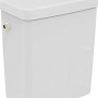 Weißer Ideal Standard Connect Cube Aufputzspülkasten mit seitlichem Zulauf.