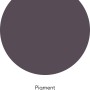 Farbmuster der ELLE DECORATION Wandfarbe Pigment No. 472, ein dunkler Lilaton.