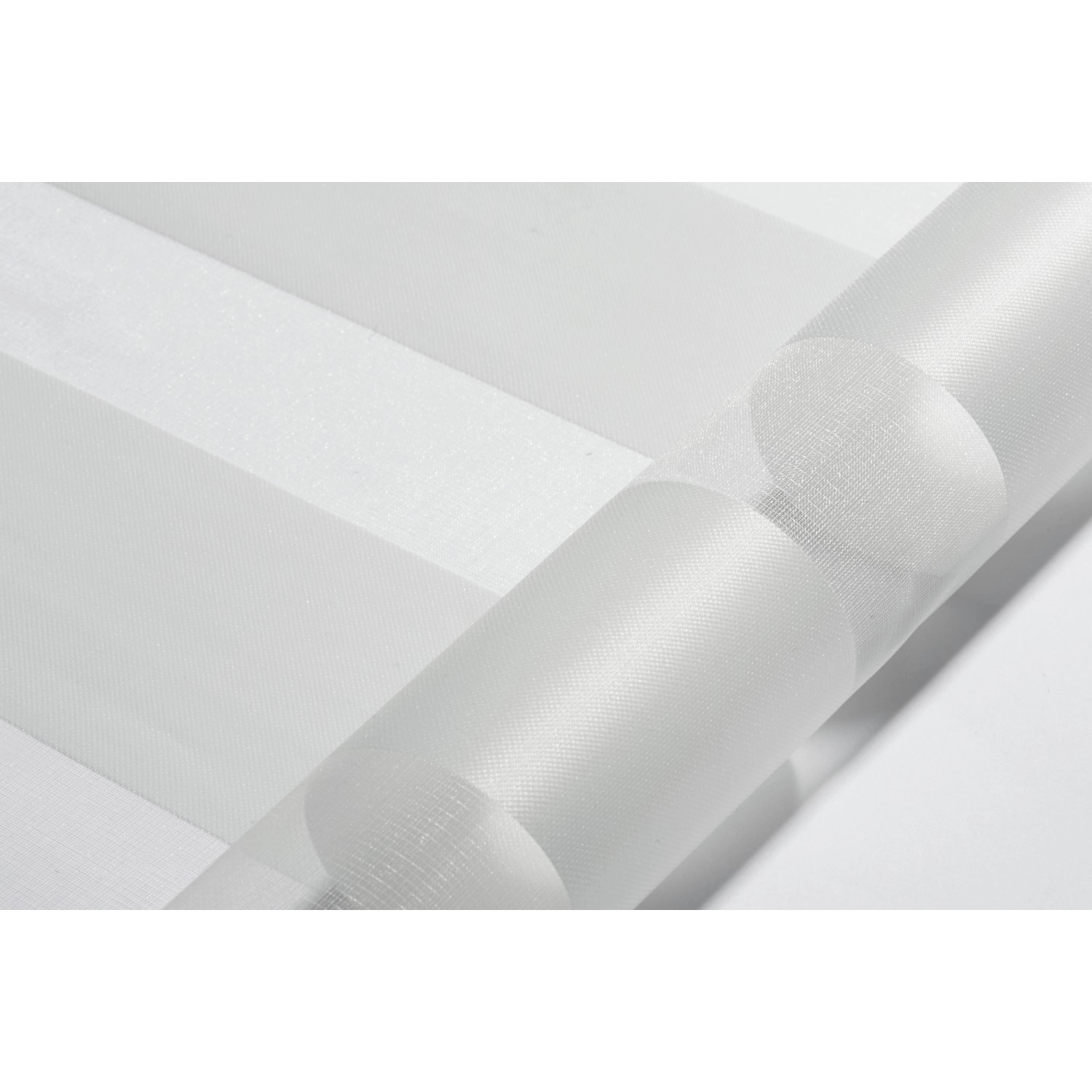 Schöner Wohnen Doppelrollo Tilda, 60x150 cm, Weiß, Detailansicht des Stoffes.