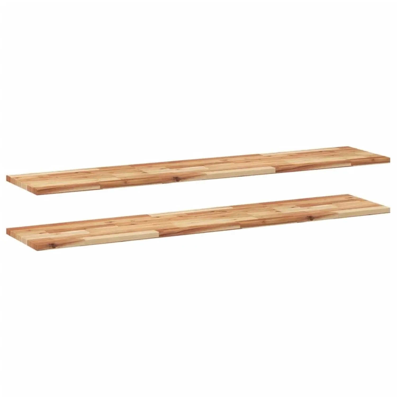 vidaXL Schweberegale 2 Stk 140x30x2 cm Massivholz Akazie Ölbehandelt 3279544