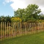 Kiehn-Holz Rollzaun aus Haselnuss, 500x90cm, naturbelassener Gartenzaun zur Dekoration und Abgrenzung.