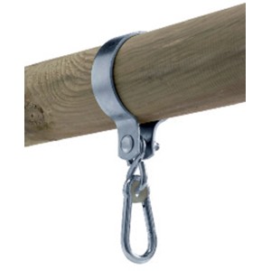T & J Schaukelschelle, verzinkt, für Rundholz mit 12 cm Durchmesser.