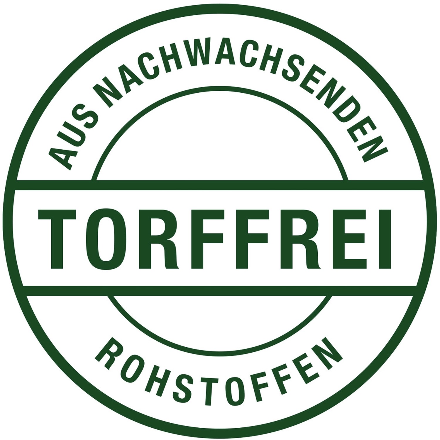 Siegel "Torffrei" für Compo Bio Tomaten- und Gemüseerde aus nachwachsenden Rohstoffen.
