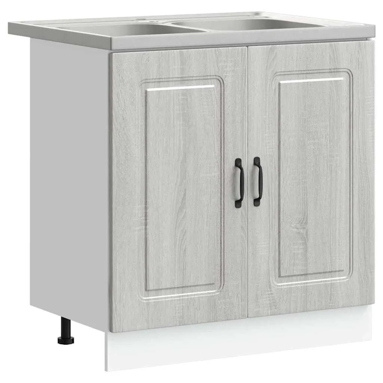 vidaXL Küchenschrank mit Tür Kalmar Graues Sonoma 80 x 46 x 81,5 cm 3315007