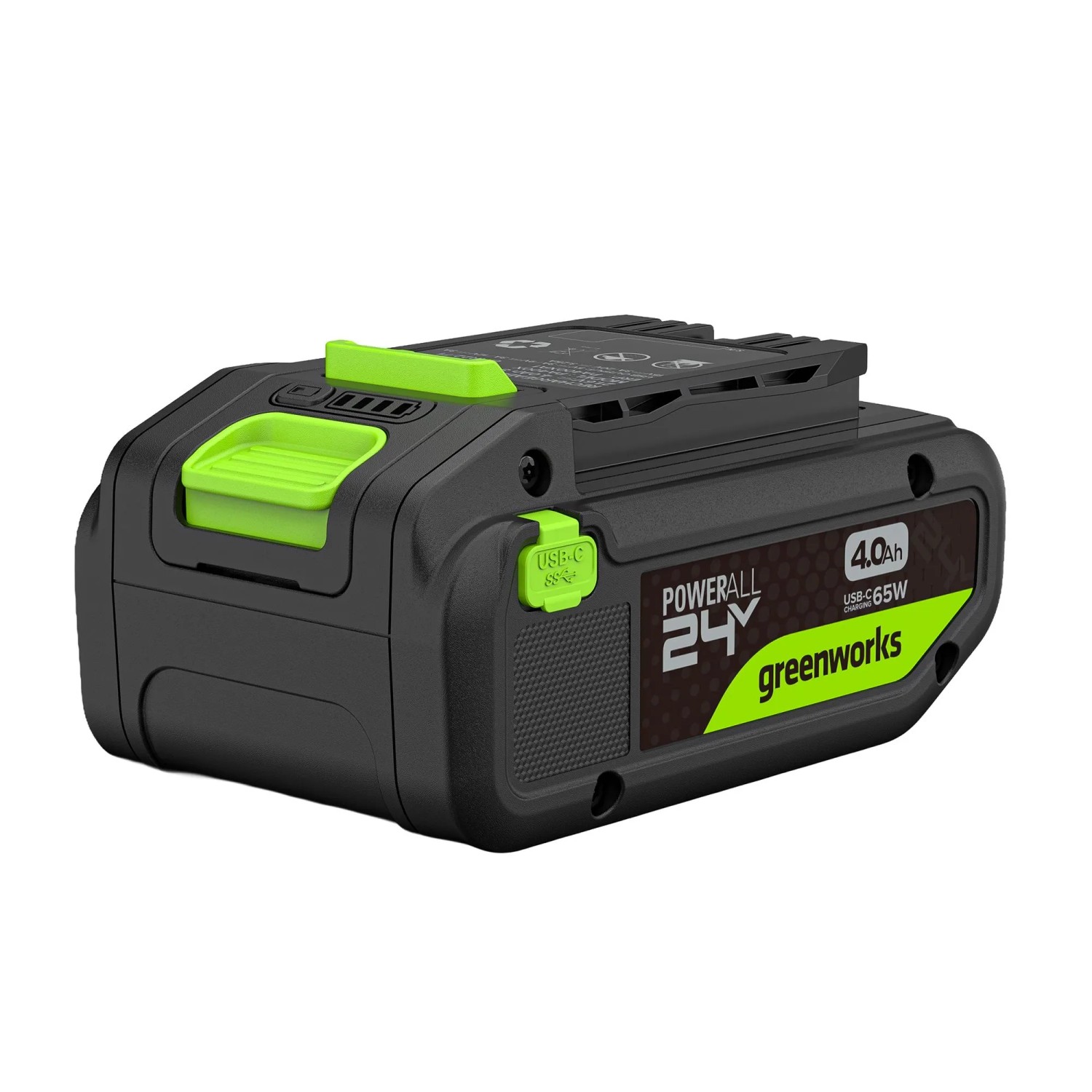 Greenworks Akku 24 V 4,0 Ah 86 Wh USB-C Schwarz