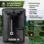Schwarzer SCANDIC NATURE Rucksack Pioneer 55L, wasserdicht, mit Handytasche.
