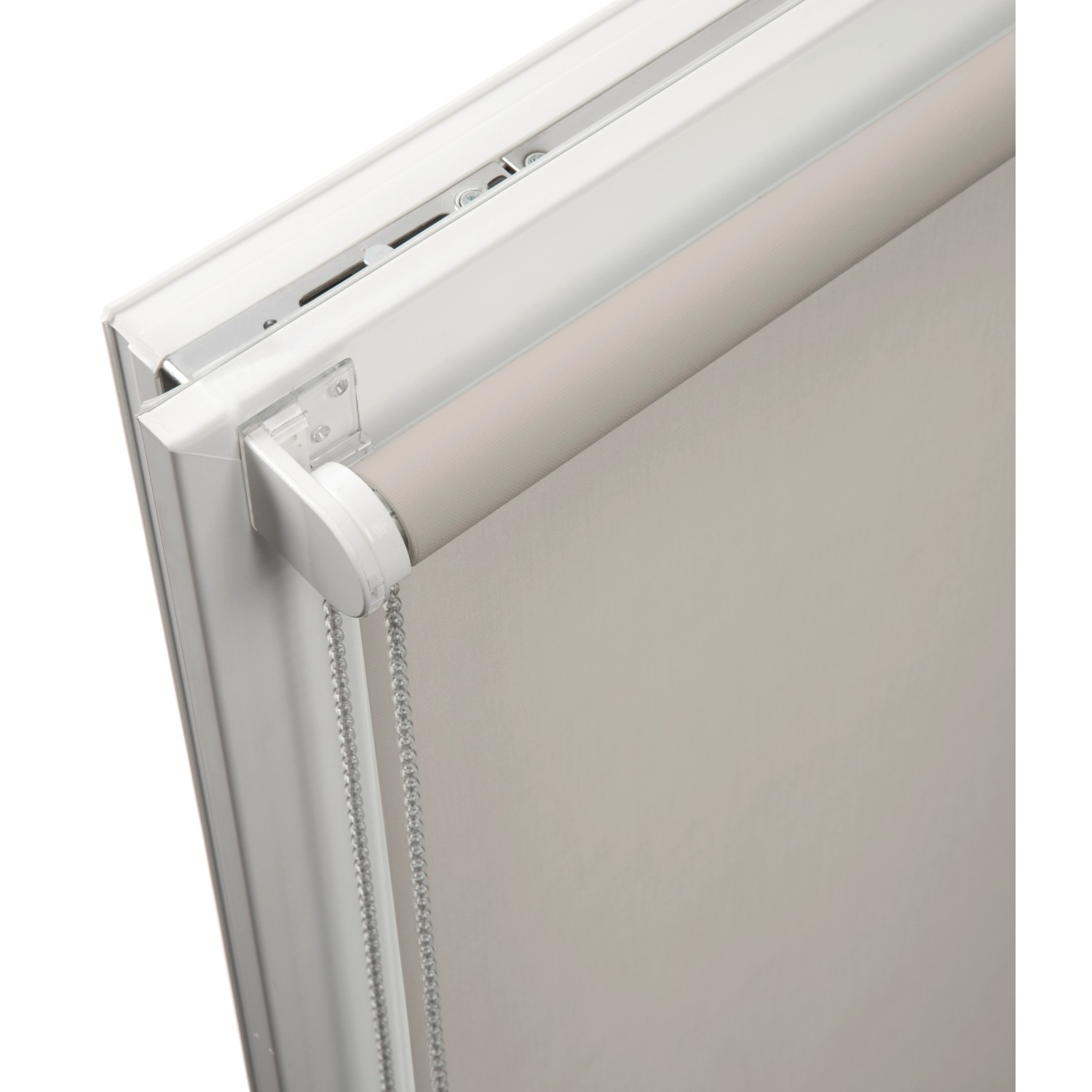 Detailaufnahme: Schöner Wohnen Tageslicht-Rollo Tizia, 100x150 cm, beige, mit Kettenzug.