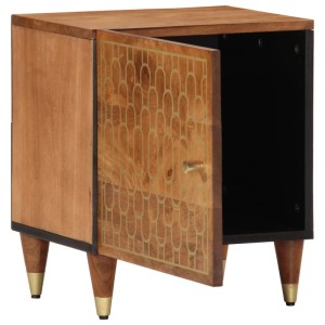 vidaXL Nachttische 2 Stk 40x33x46 cm Massivholz Mango 358281