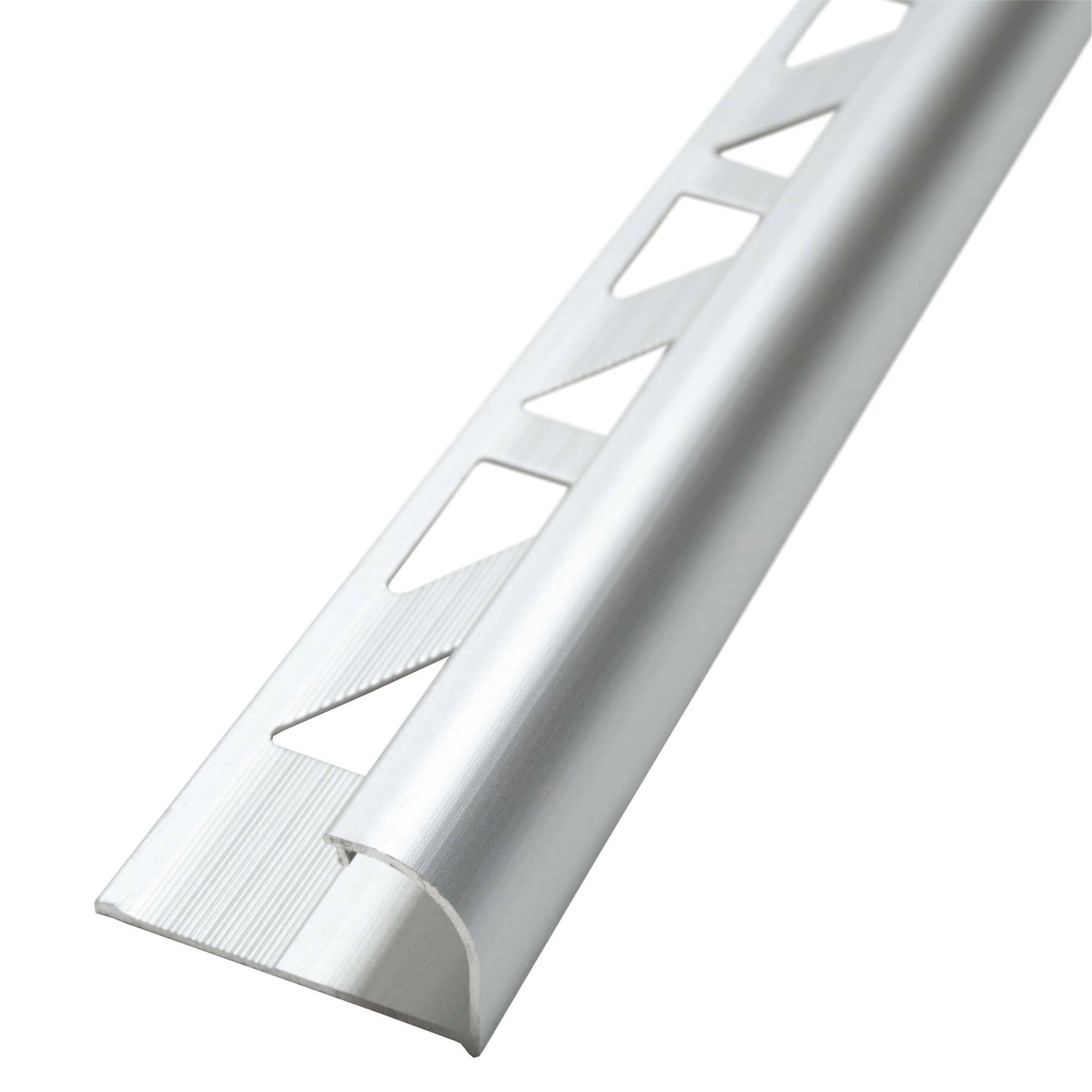 Dalsys Fliesenschiene Viertelkreis 2,5m x 10mm Aluminium Chrome günstig online kaufen