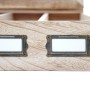 Detailansicht der naturbraunen MCW Aufbewahrungsbox C25 mit Etikettenhaltern.