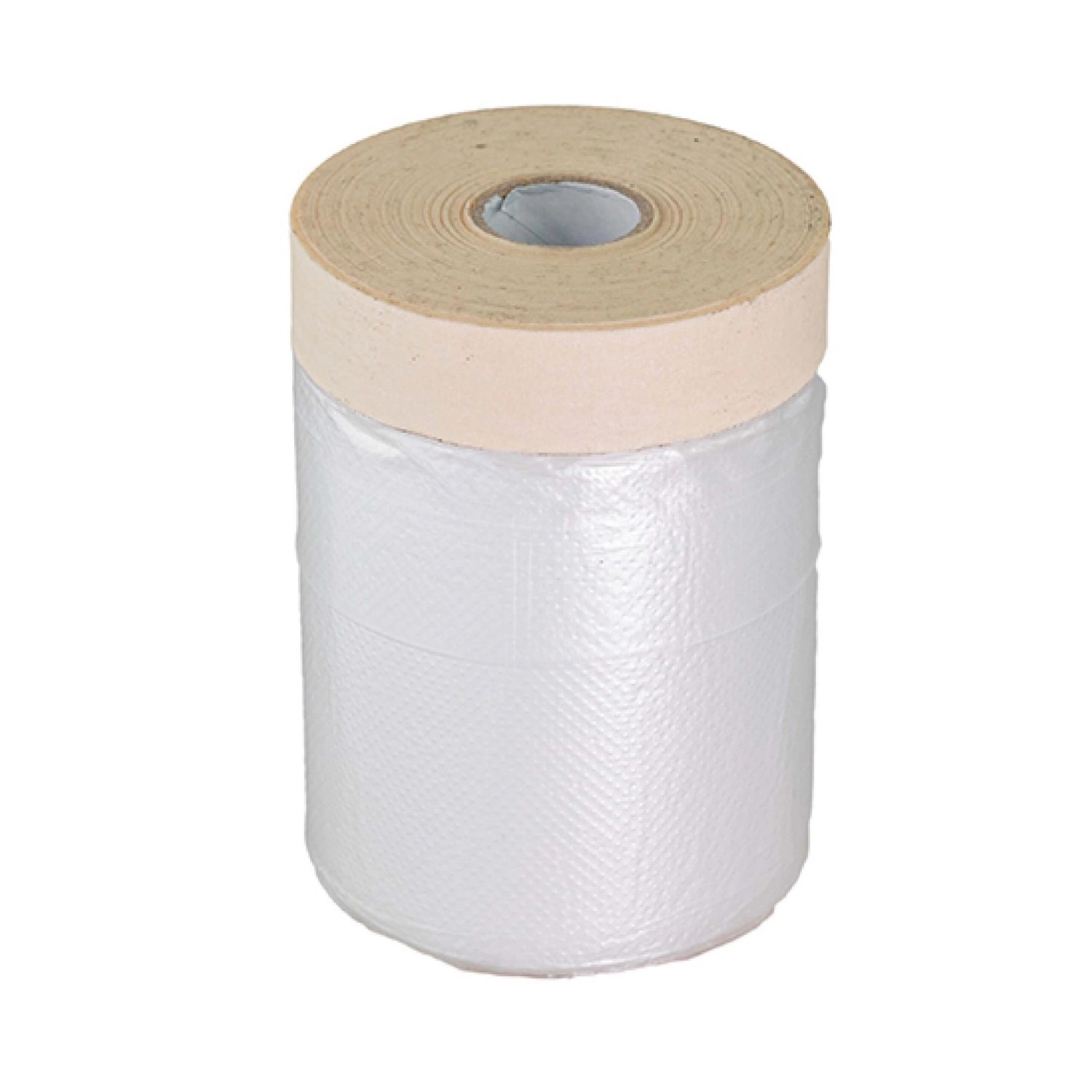 BMSC24 Kreppband mit Abdeckfolie 33m x 0,55m Transparent Malerfolie