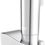 Wenko Bidet-Set Watersaving, Chrom, mit Sprühkopf, Schlauch und Wandhalterung.