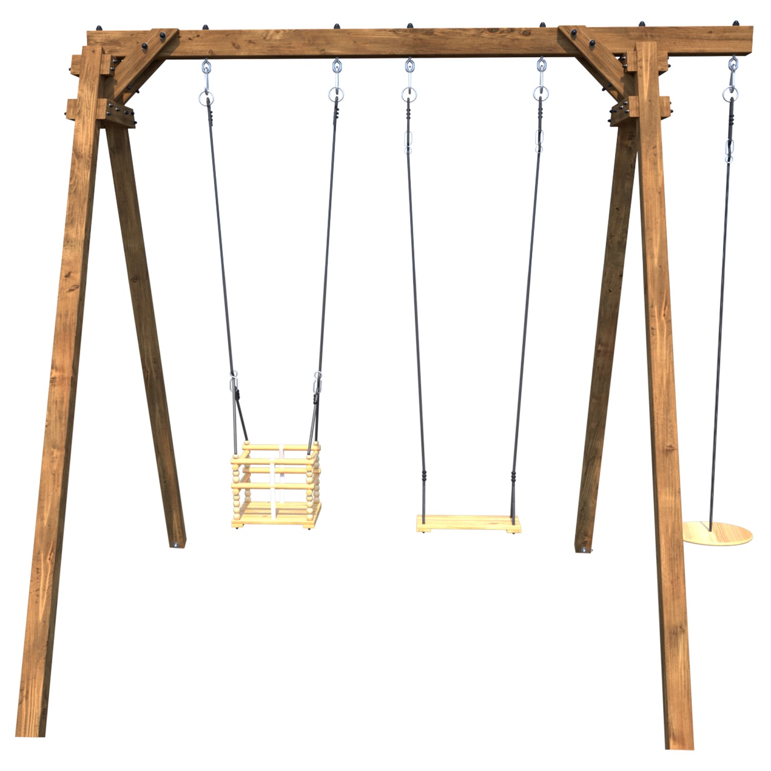 Soulet Holzschaukel Ulysse 240 cm x 207 cm x 224 cm günstig online kaufen