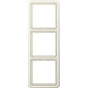 Jung Abdeckrahmen 3-fach CD500 Weiß für Schalter und Steckdosen.
