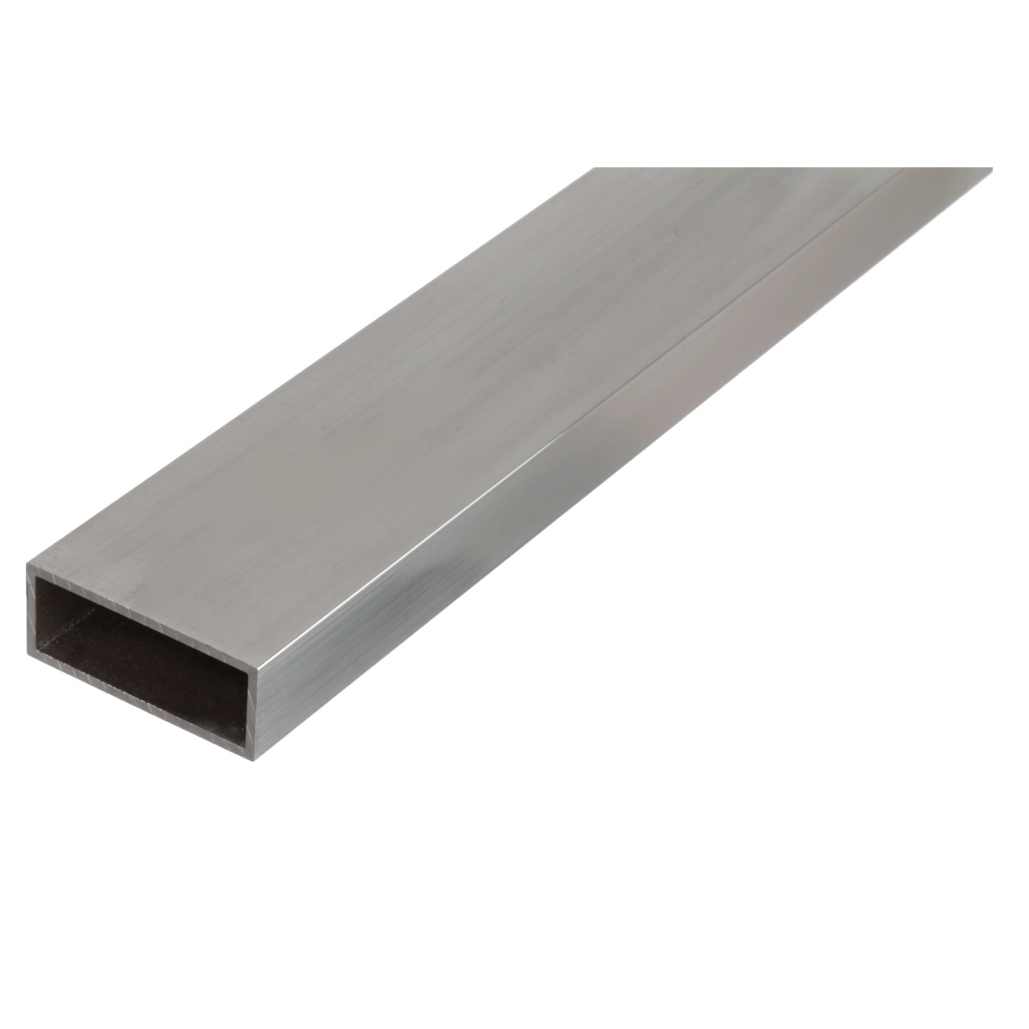 Rechteckrohr Silber eloxiert 20 mm x 50 mm x 1000 mm