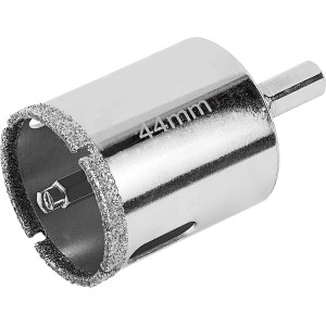 LUX Lochsäge Professional, Ø 44 mm, aus Stahl mit Diamant-Sägerand für Bohrmaschinen.