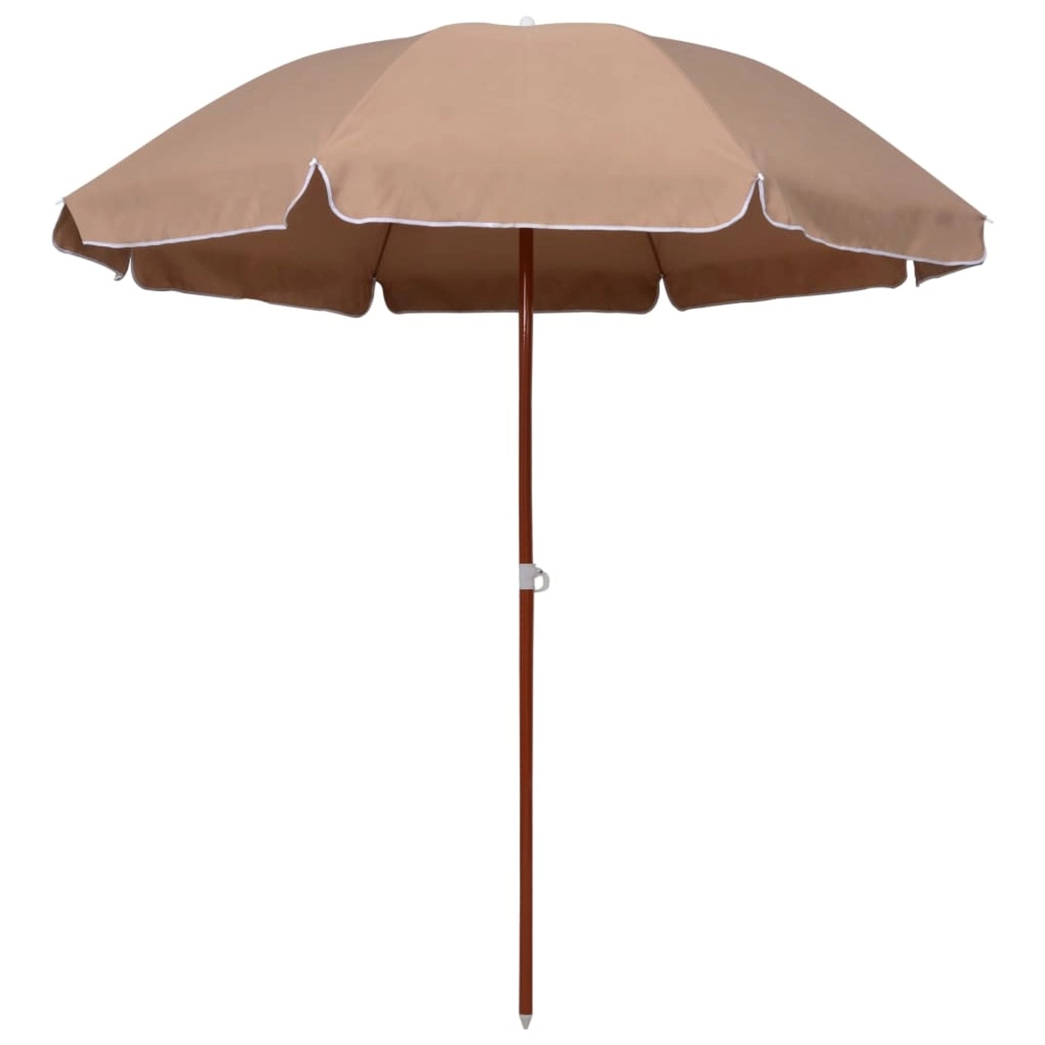 furnicato Sonnenschirm mit Stahl-Mast 240 cm Taupe günstig online kaufen