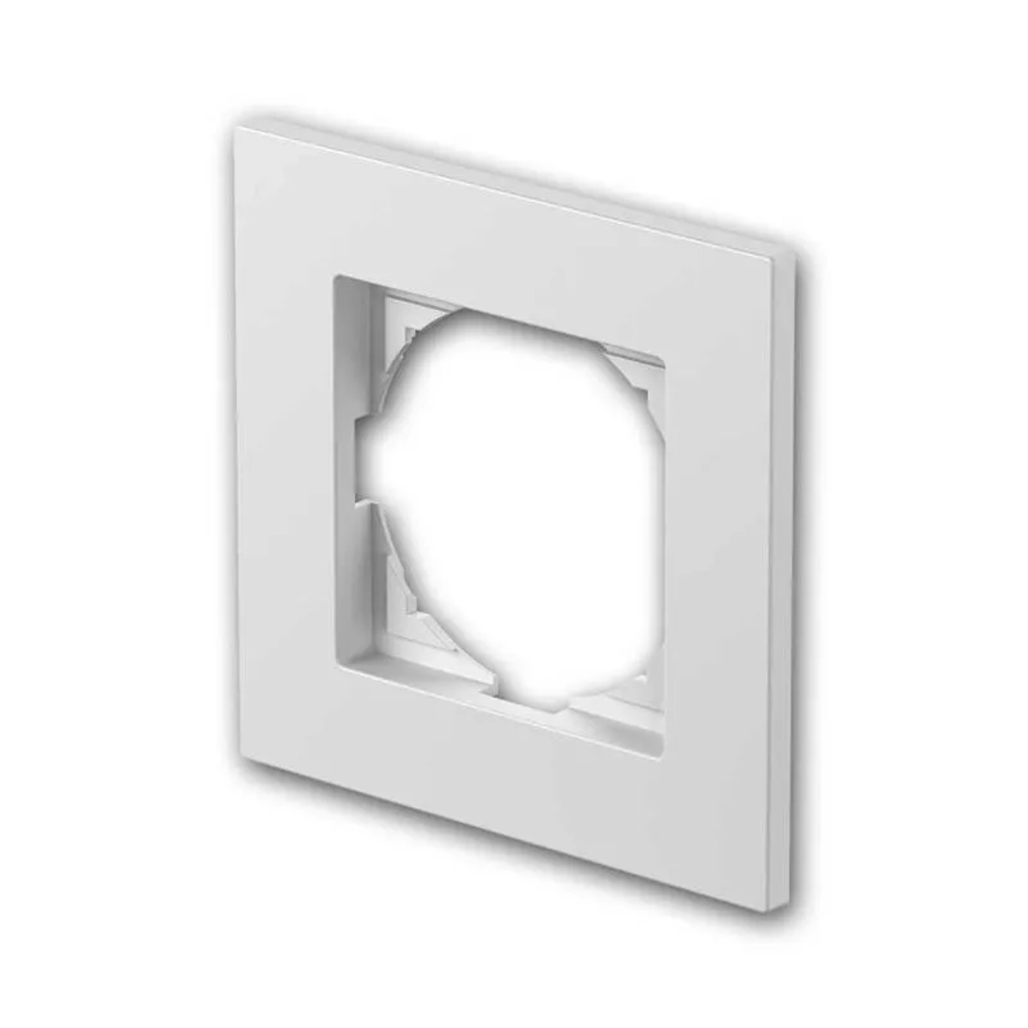 TEM LOGIQ Rahmen FLAT 1-Fach Weiß Horizontalvertikal