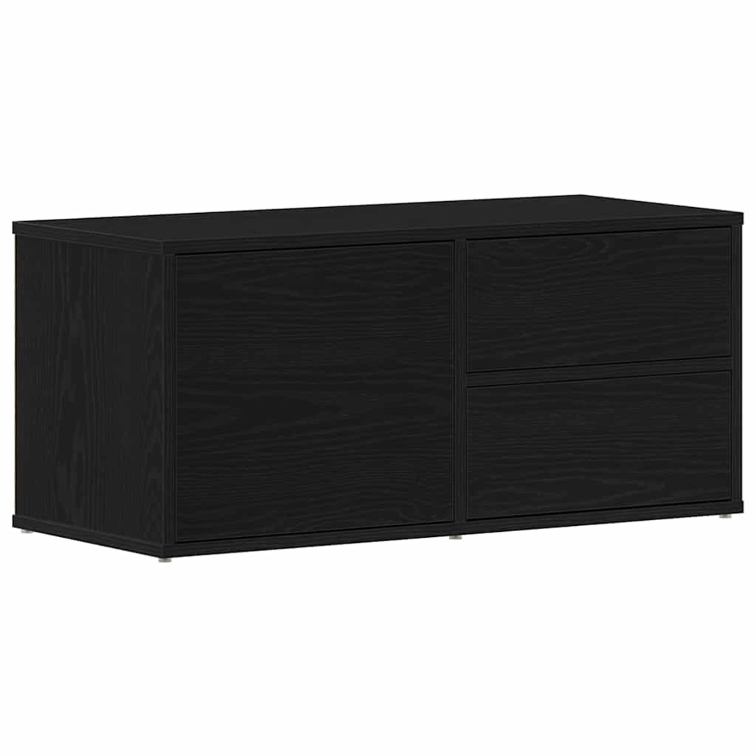 vidaXL TV-Schrank Schwarz 80 x 34 x 35,5 cm Holzwerkstoff 862483 günstig online kaufen