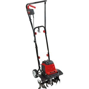 Einhell Elektro-Bodenhacke GC-RT 1440 M, 1400 W, rot/schwarz, mit Hackmessern und Rädern.