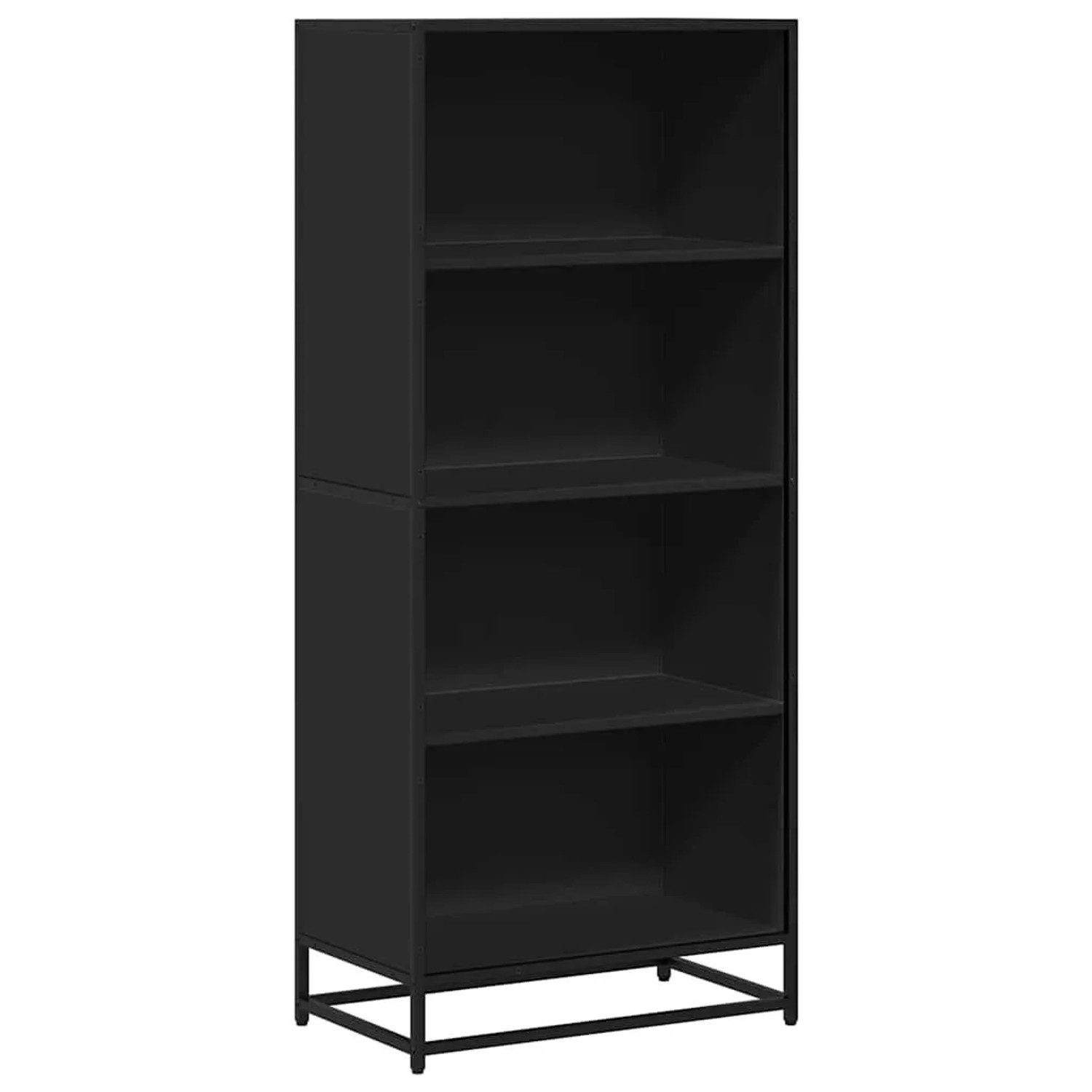 vidaXL Bücherregal Schwarz 60x35x139 cm Holzwerkstoff 3300840 günstig online kaufen