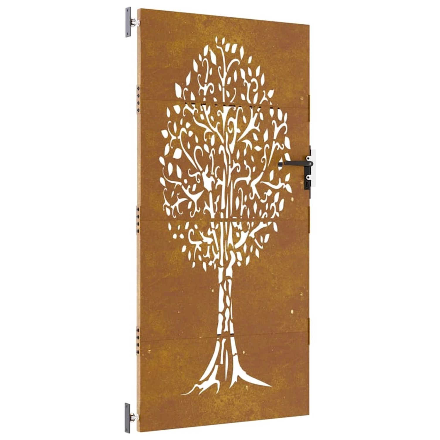 vidaXL Gartentor 85x200 cm Cortenstahl Baum-Design 153213 günstig online kaufen