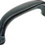 Schwarzer Möbelgriff aus Metall, Modell 1140. Ideal für Schränke und Schubladen.