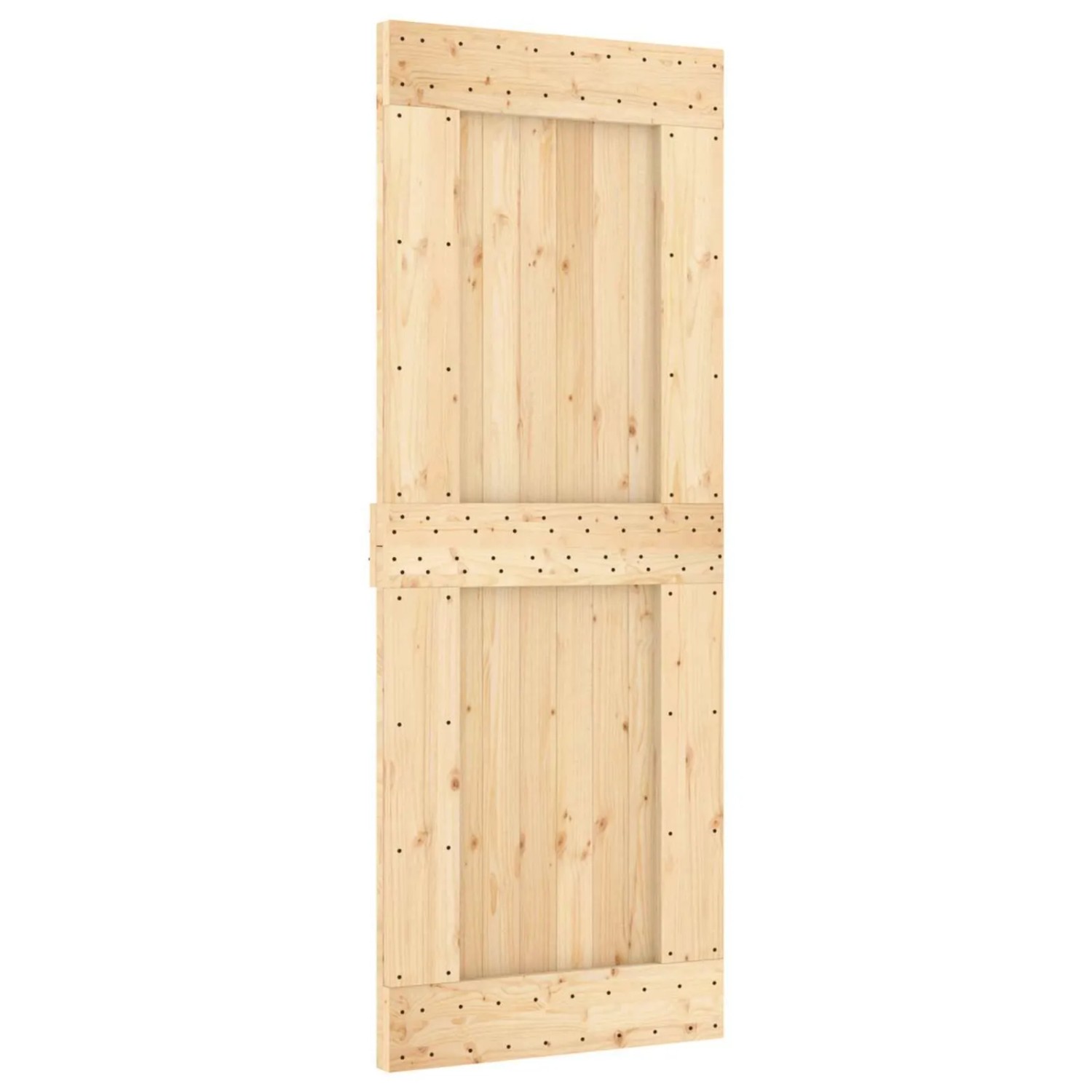 vidaXL Schiebetür NARVIK Natur und Schwarz 80 x 210 cm 152,5 cm 3445312