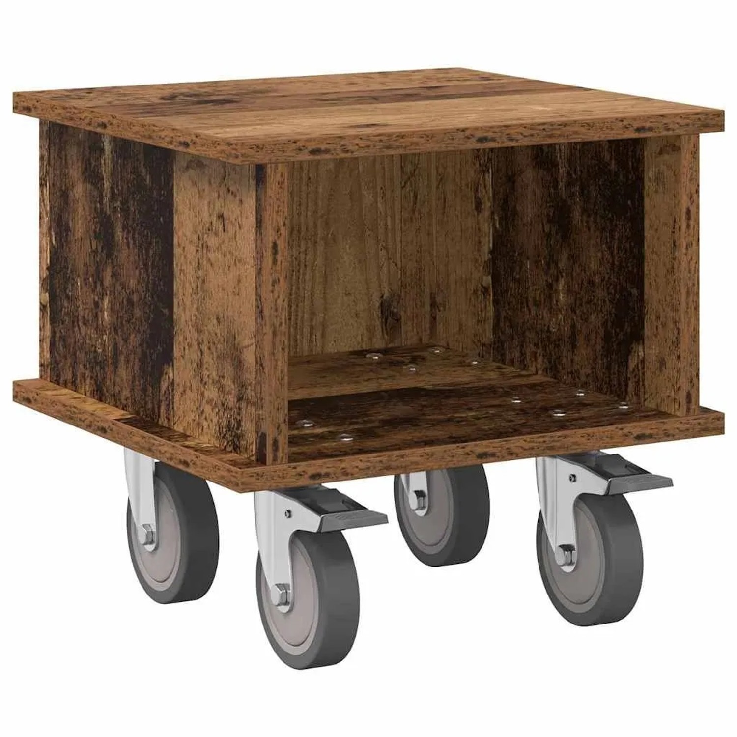 vidaXL TV-Ständer Altholz 37 x 35 x 35 cm Holzwerkstoff 891054
