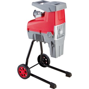 Leisehäcksler C-ELH-2500/44, Elektro-Häcksler mit Auffangtasche und Rädern.