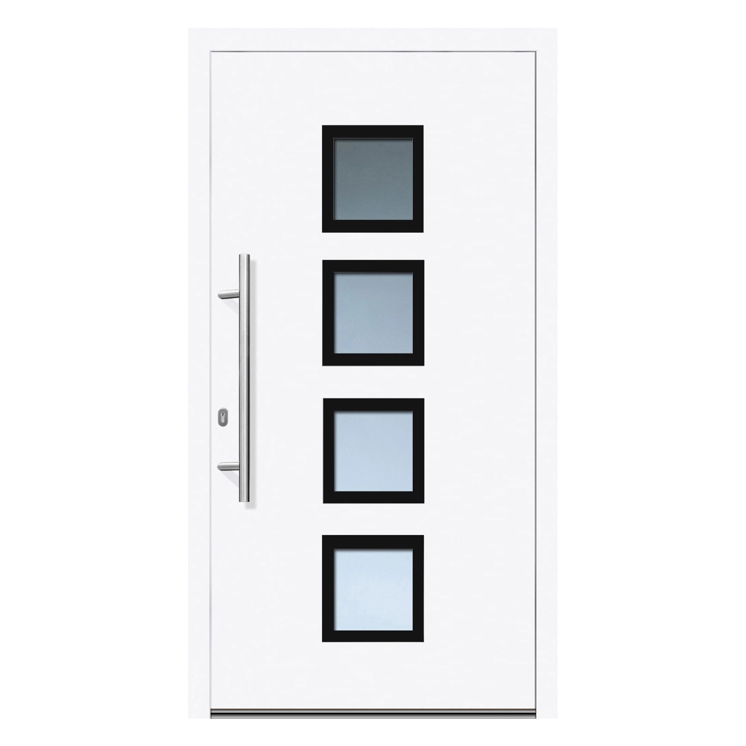 Panto Haustür K035 weiß DIN L 110 x 210 cm