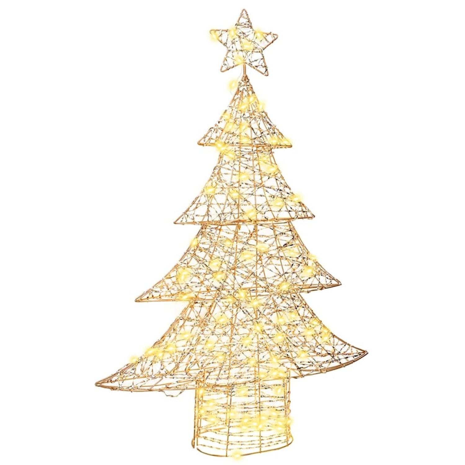 vidaXL Weihnachtsbaum mit 120 LEDs Warmweiß 120 cm PET 42018988