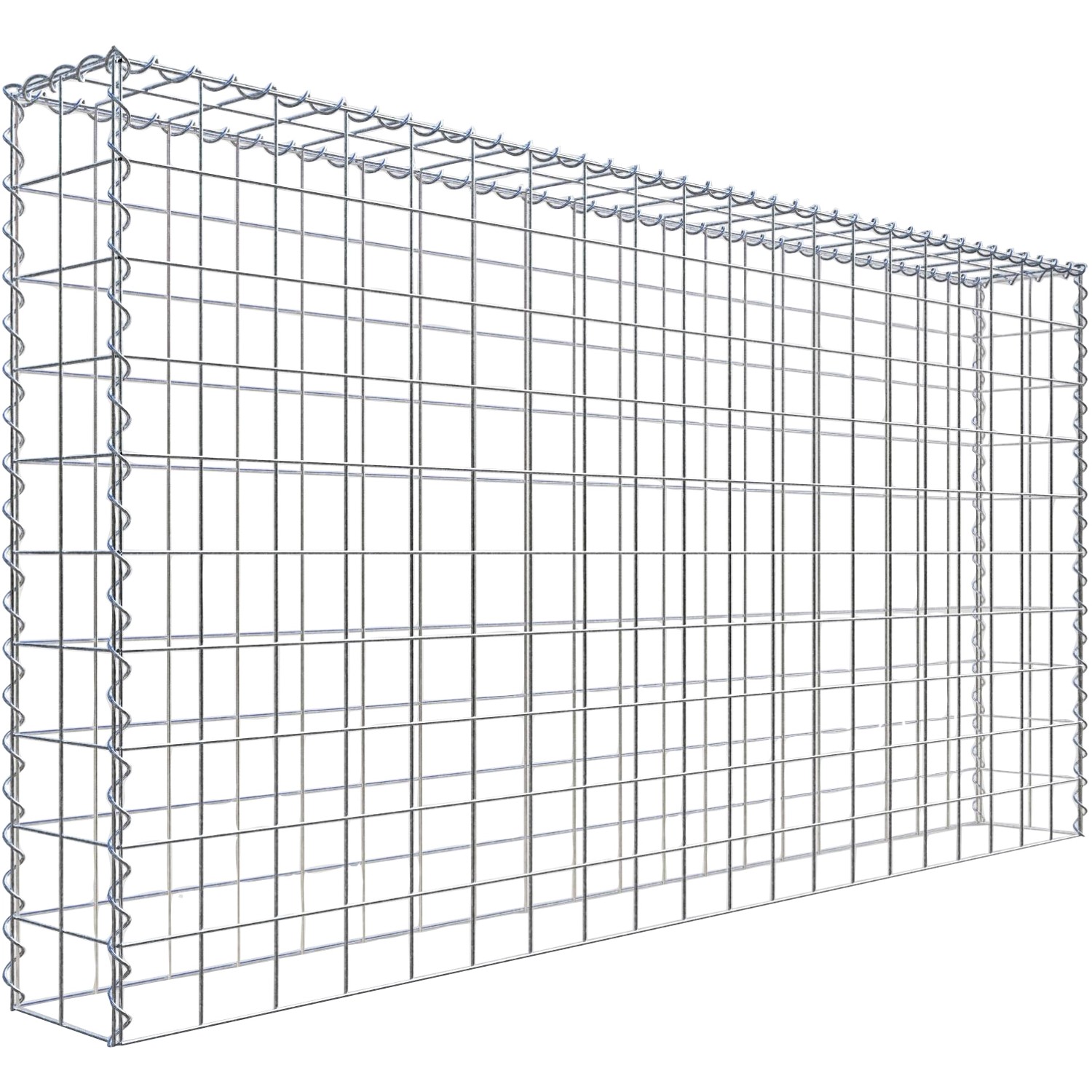Gabiona Gabione-Anbaukorb Typ 3 100 x 200 x 20 cm Maschenw 10 x 10 cm