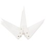 vidaXL LED-Weihnachtsstern Faltbar Weiß 57 cm 356188_8