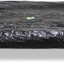 Schwarze EXIT Trampolin Abdeckplane, rechteckig, 214x305cm, zum Schutz vor Witterung und Schmutz.