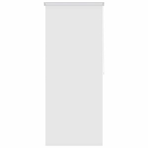 Weißes vidaXL Duschrollo, 100x240 cm, halbtransparent, für Badezimmer.