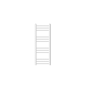 Weißer LuxeBath Badheizkörper, 300x800 mm, mit Seitenanschluss. Heizkörper für Bad und Handtücher.