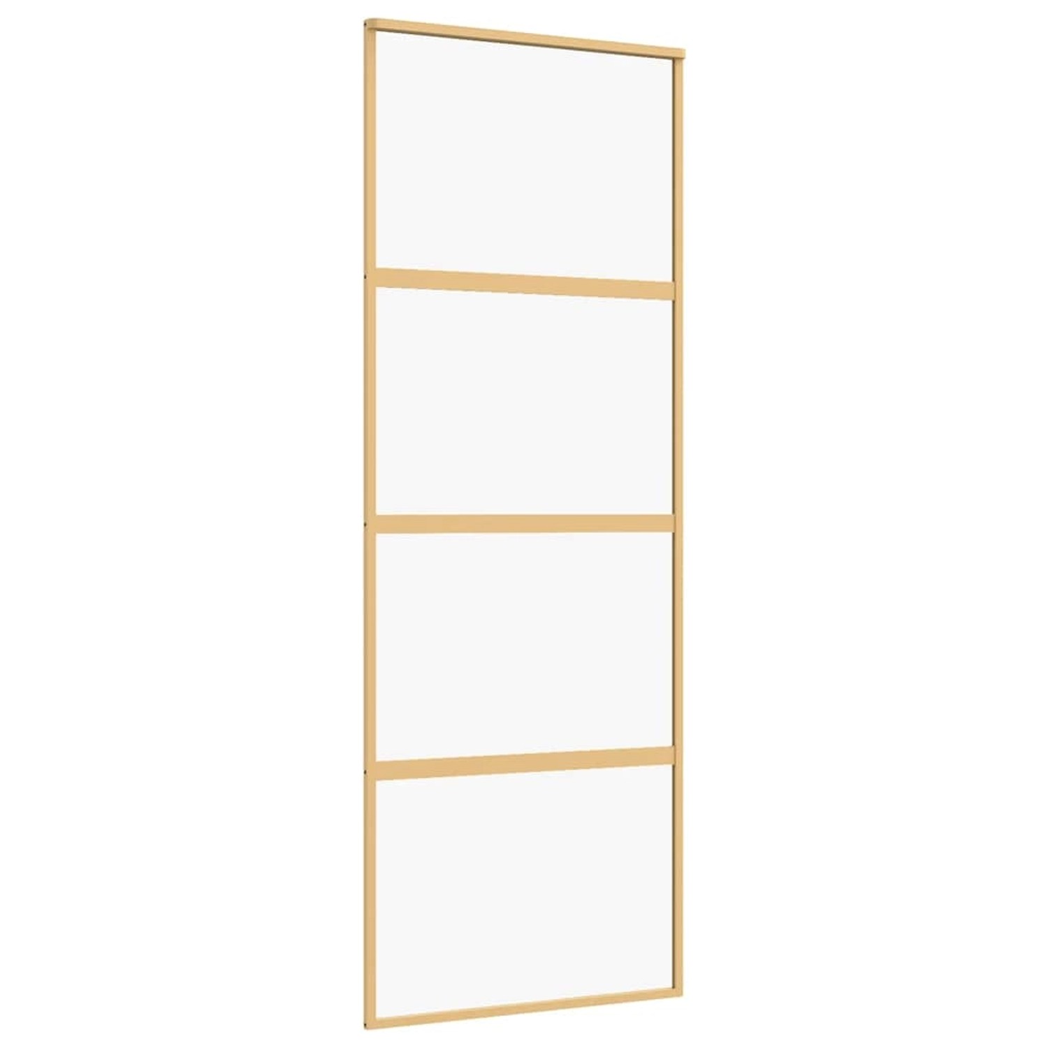 vidaXL Schiebetür Golden 76x205 cm ESG-Klarglas und Aluminium 155178 günstig online kaufen