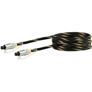 Schwaiger Lichtwellenleiter-Anschlusskabel mit Toslink-Stecker für Audio & Video.