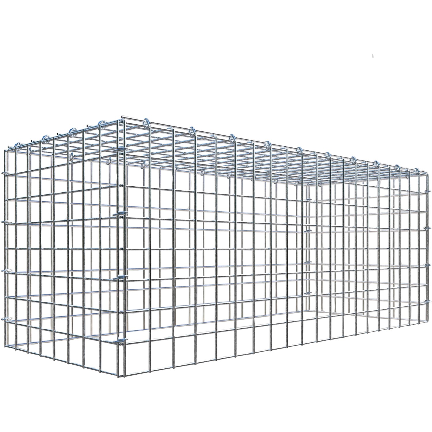Thumbnail - Gabiona C-Ring-Gabione-Anbaukorb Typ 3 40 x 100 x 40 cm Maschenw 5 x 5 cm