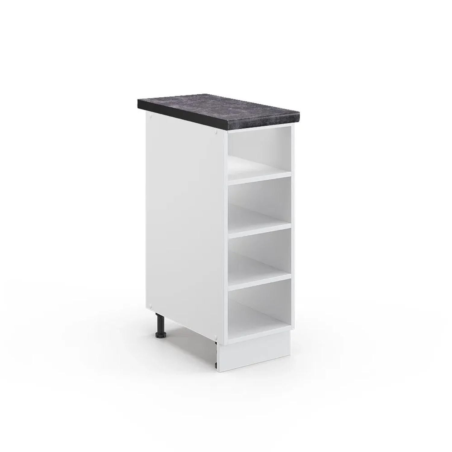 Vicco Küchenregal Fame-Line Offener Küchenschrank Weiß Weiß 30 cm AP Anthrazit