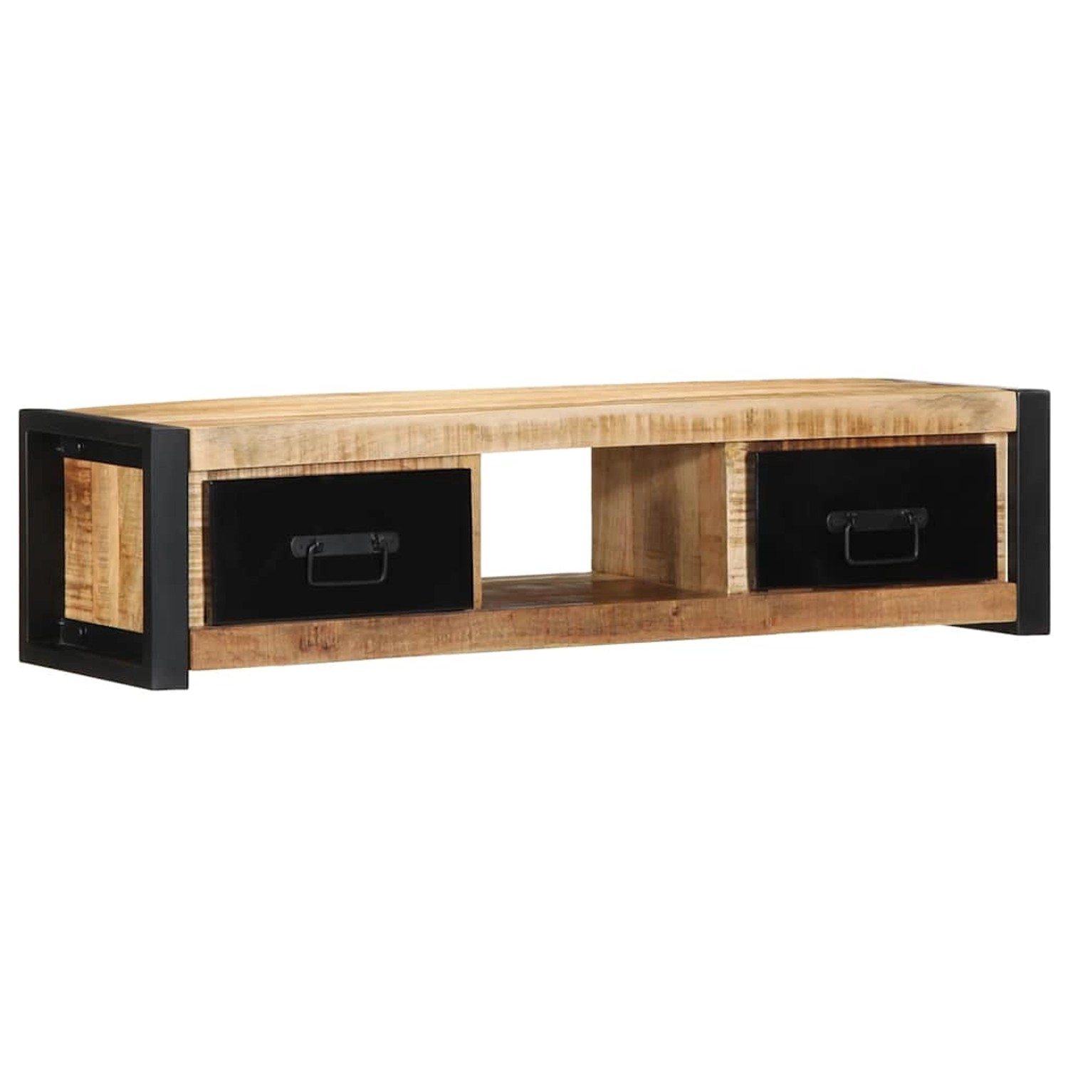 vidaXL TV-Schrank 100x30x25 cm Raues Massivholz Mango 4013597 günstig online kaufen