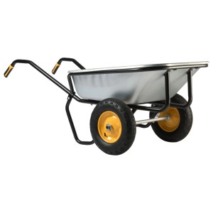 Haemmerlin Schubkarre Expert Twin Excellium, 160 l, lackiert, mit Lufträdern.