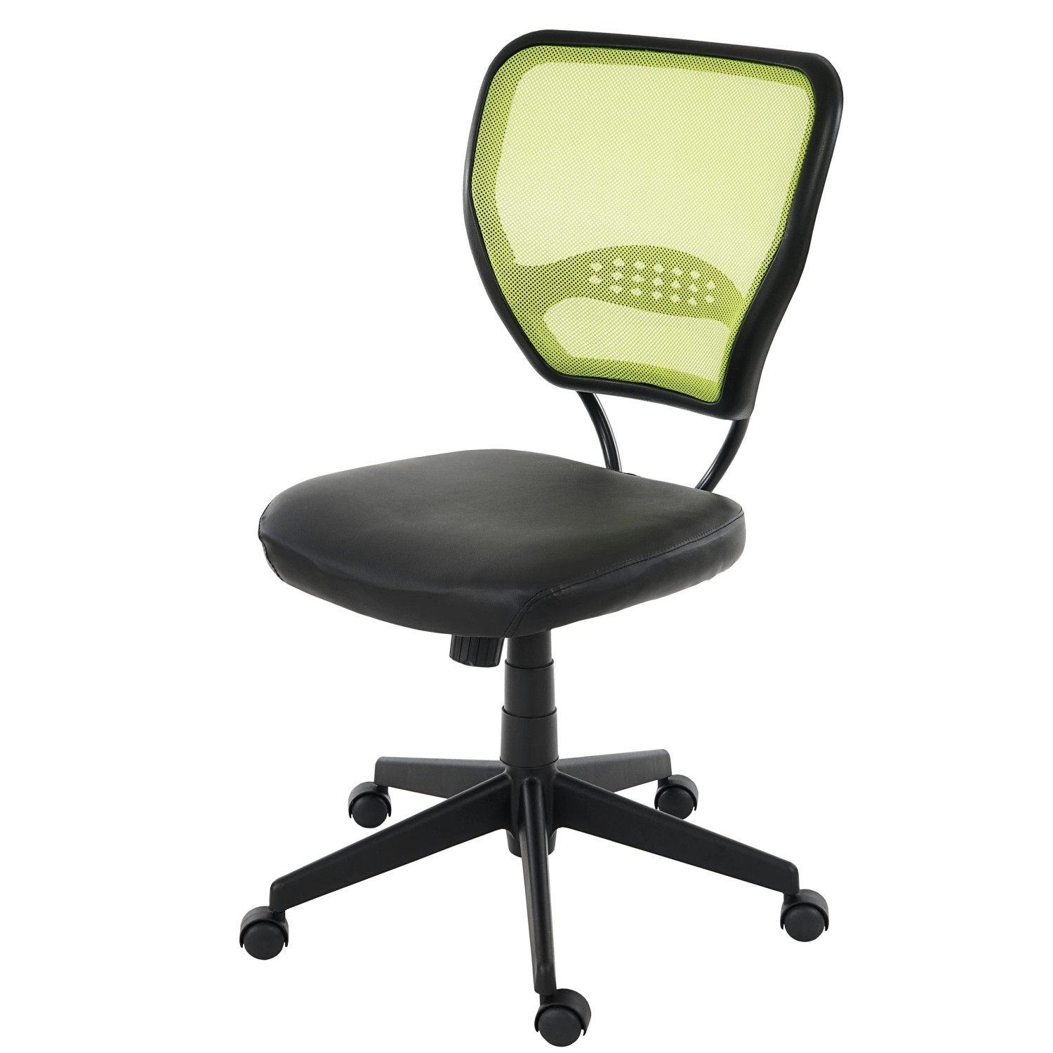 MCW Profi-Bürostuhl Chicago Kunstleder Grün ohne Armlehnen günstig online kaufen