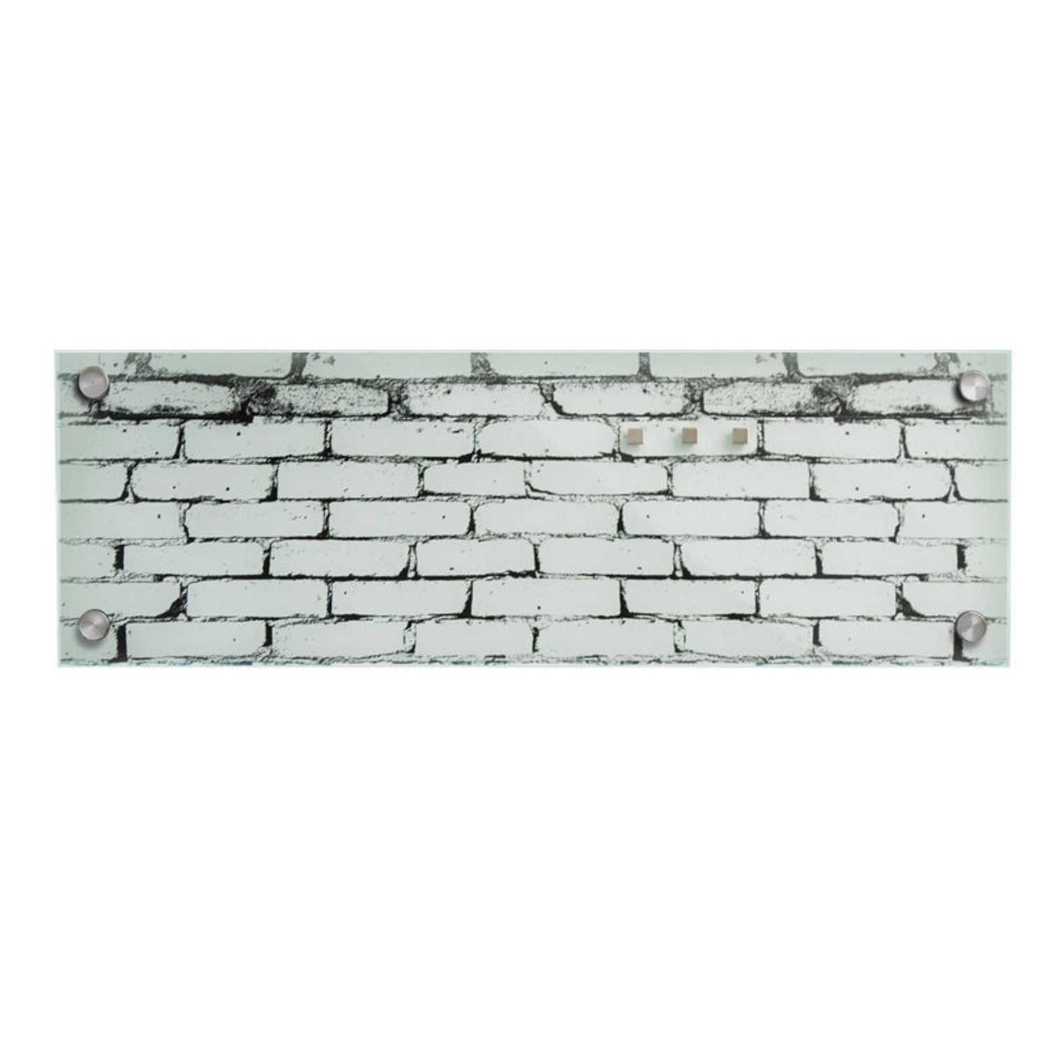 KARAT Design Memoboard Brick aus Glas Universal Einsetzbar 20 x 60 cm günstig online kaufen